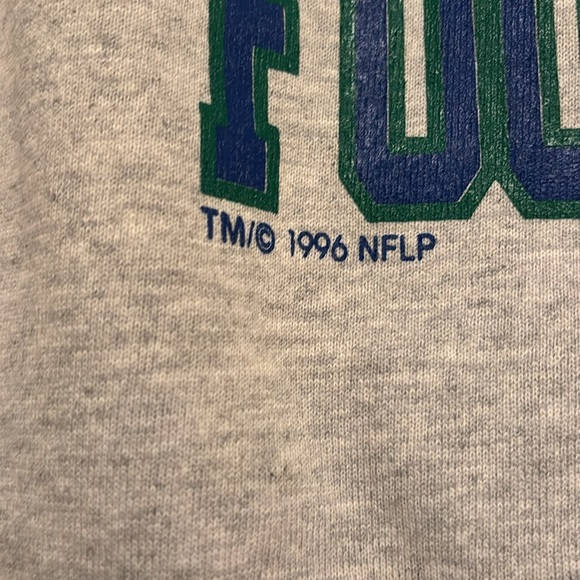 Champion 1996 Vintage NFL Seattle Seahawks Mens Grey crewneck sweatshirt Size L - Picture 5 of 12